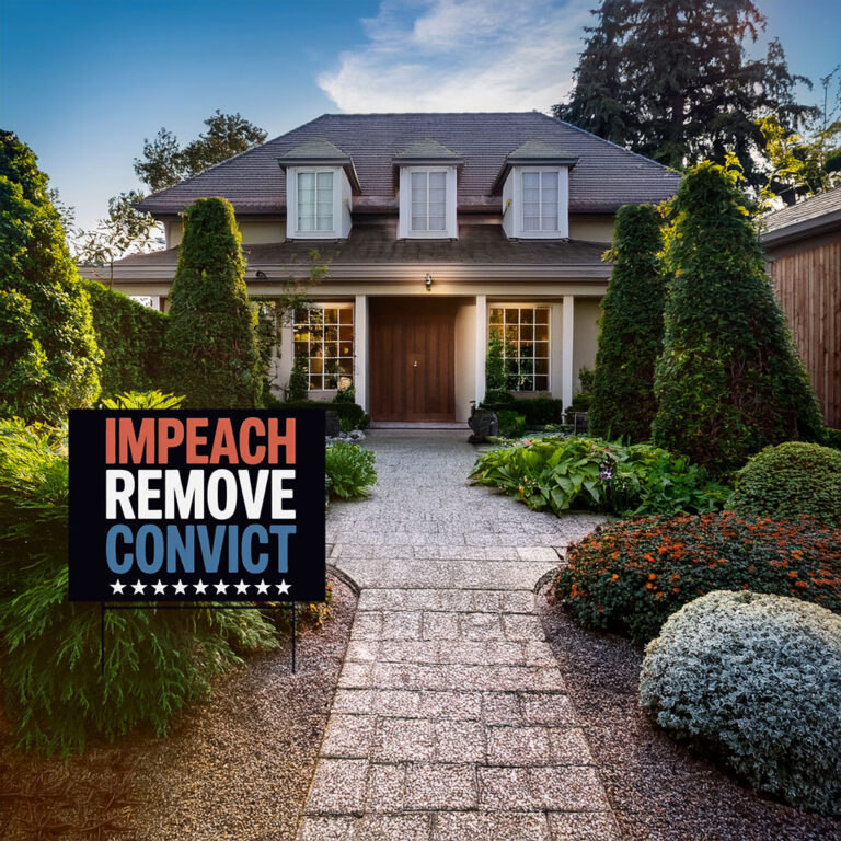 Impeach Remove Convict Yard Sign 2026