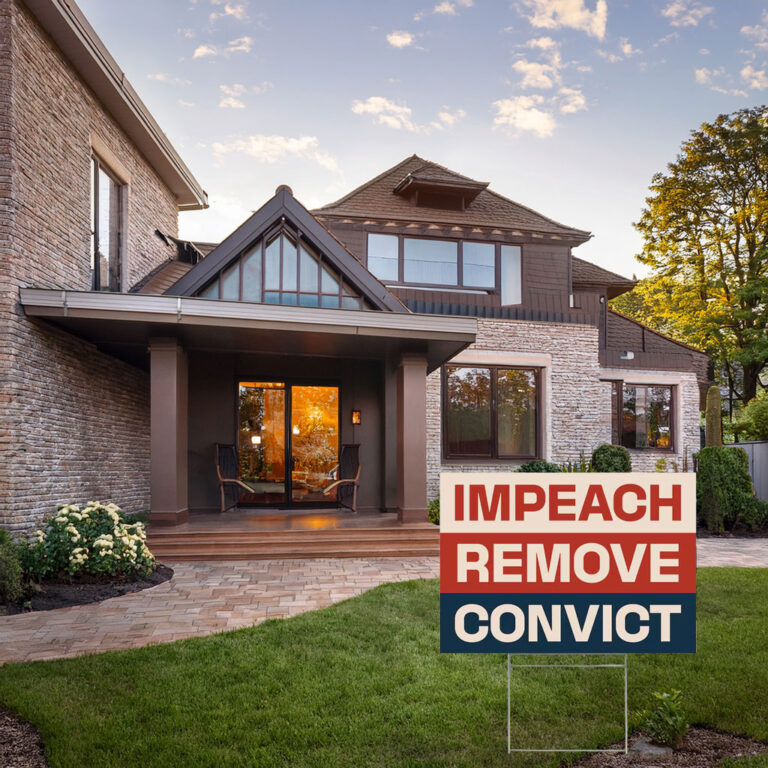 Impeach Remove Convict Yard Sign
