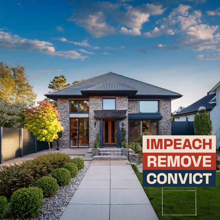 Impeach Remove Convict Yard Sign