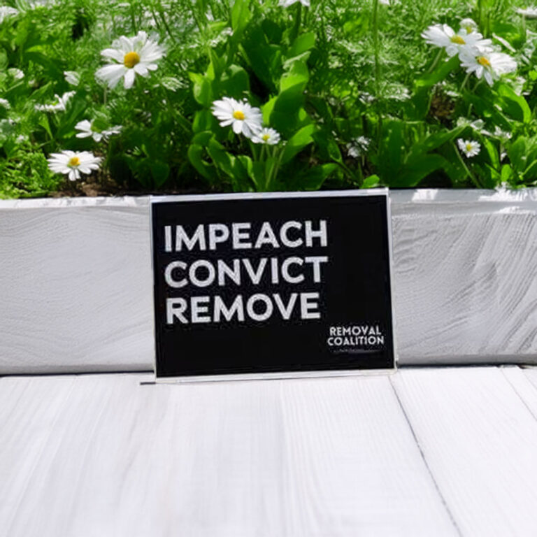 Major Jason Watson Impeach Convict Remove Yard Sign