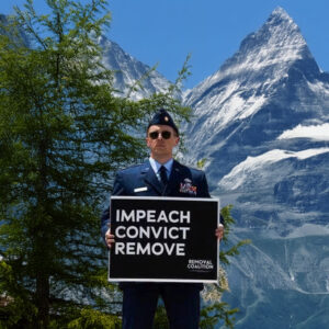 Major Jason Watson Protest Sign