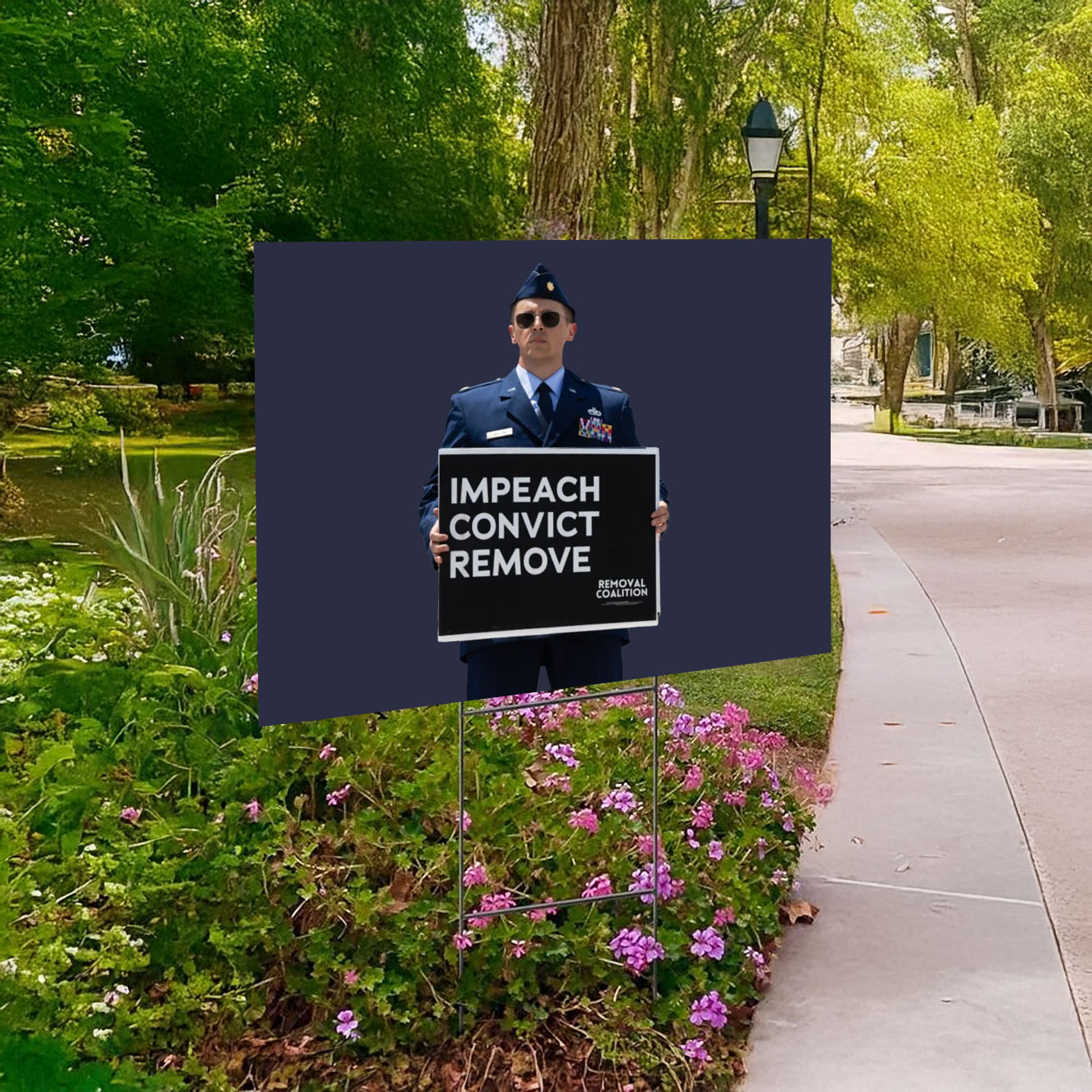 Major Jason Watson Yard Sign