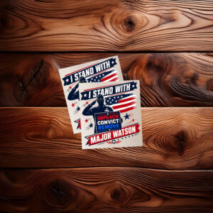 Stand with Major Watson Impeach Convict Remove Anti Trump Sticker