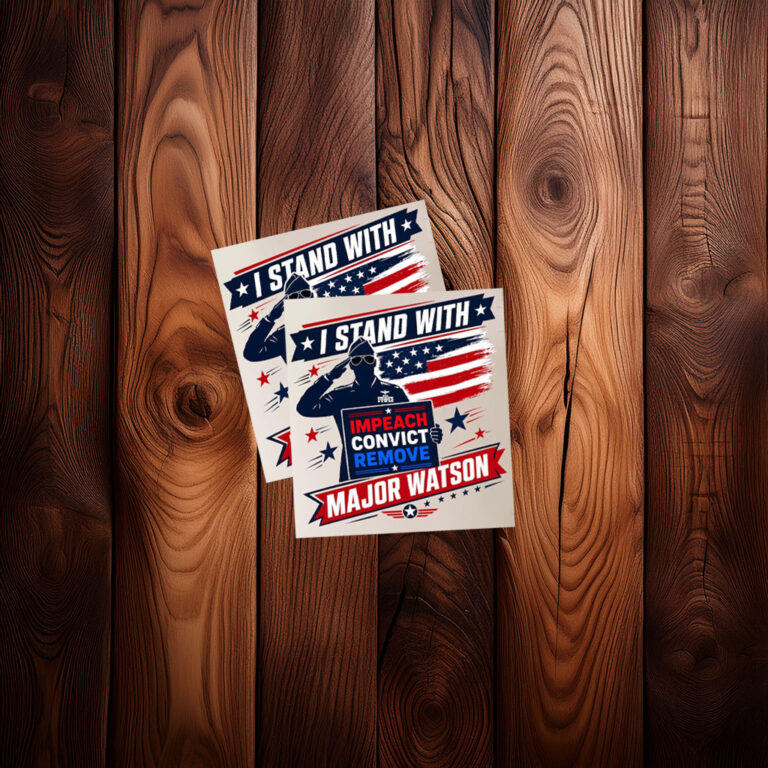 Stand with Major Watson Impeach Convict Remove Anti Trump Sticker