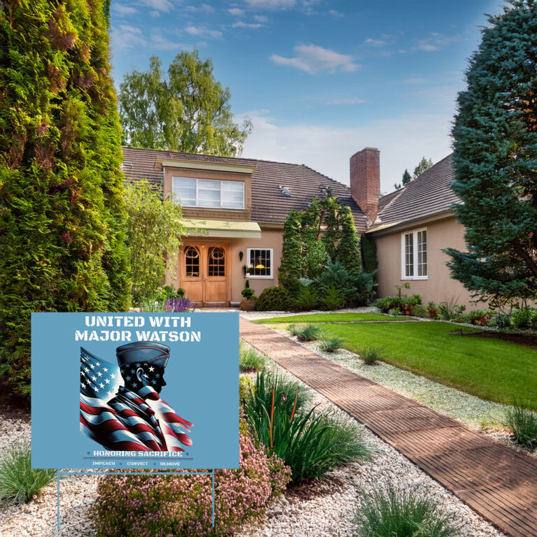 United With Major Watson — Impeach Convict Remove Yard Sign