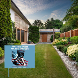 United With Major Watson — Impeach Convict Remove Yard Sign