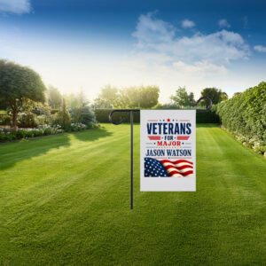 Veterans For Major Jason Watson Patriotic American Flag