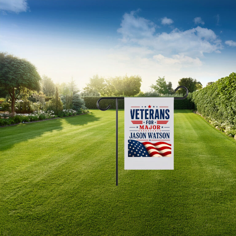 Veterans For Major Jason Watson Patriotic American Flag