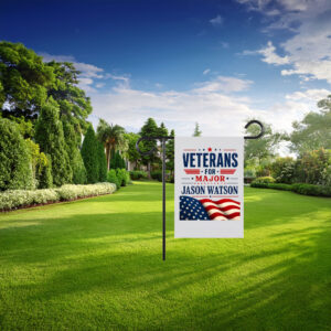 Veterans For Major Jason Watson Patriotic American Flag