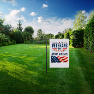 Veterans For Major Jason Watson Patriotic American Flag