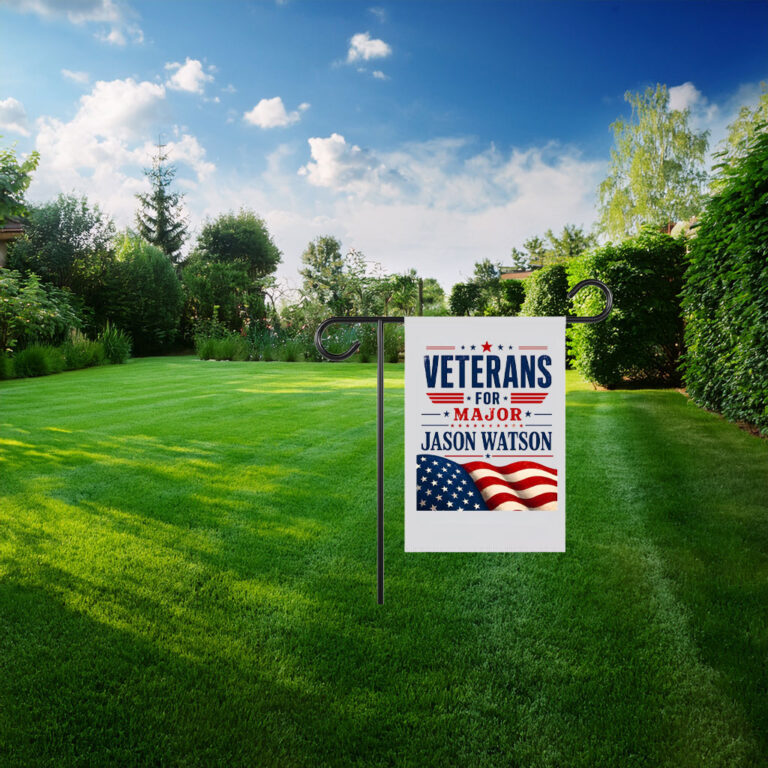 Veterans For Major Jason Watson Patriotic American Flag